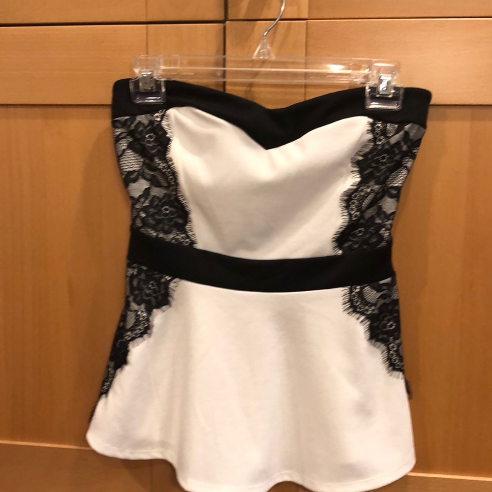 Maurices Strapless Peplum Top - NWT - Size Small